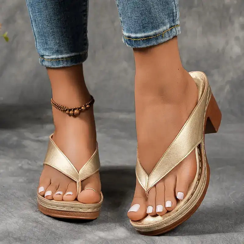 Sophia™ | Comfortabele en stijlvolle orthopedische sandalen met hoge hak