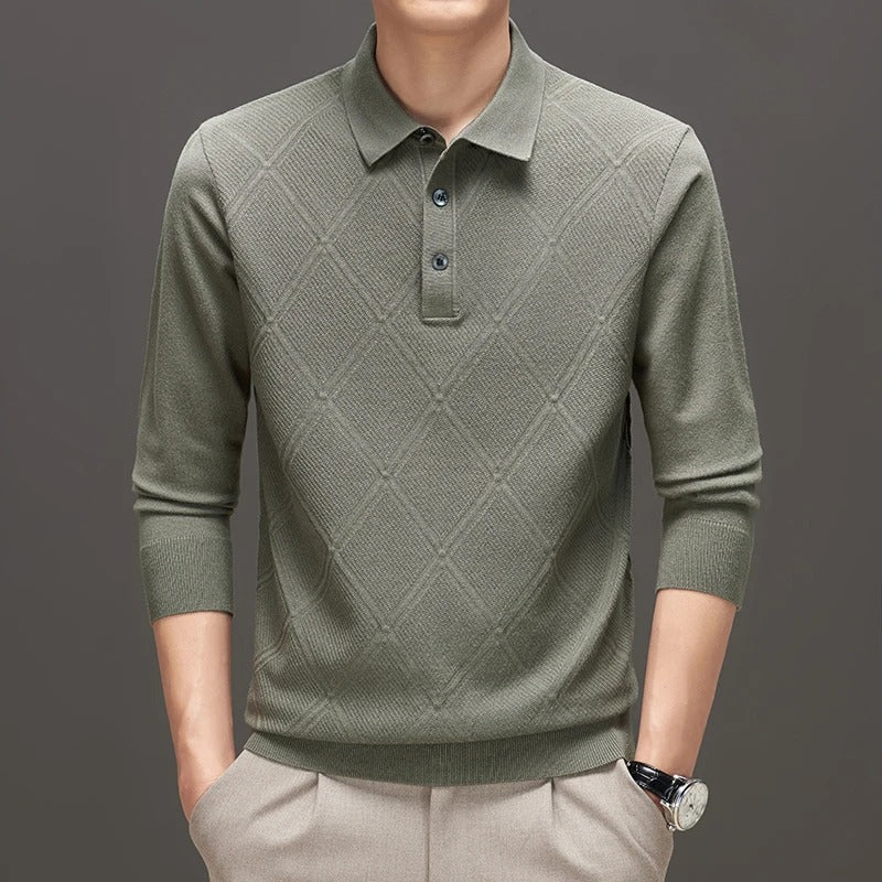 Stil&Co | Gebreide polo met ruitpatroon