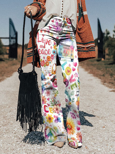 Fidelia | Retro Vrede Flared Broek