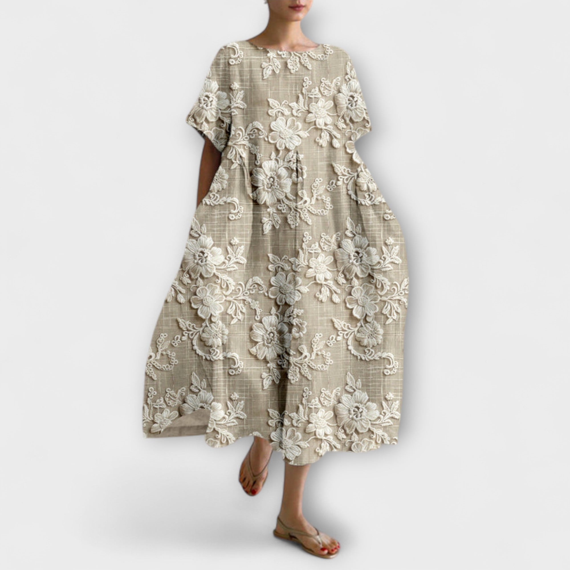 Aurora - Dress with Floral Pattern