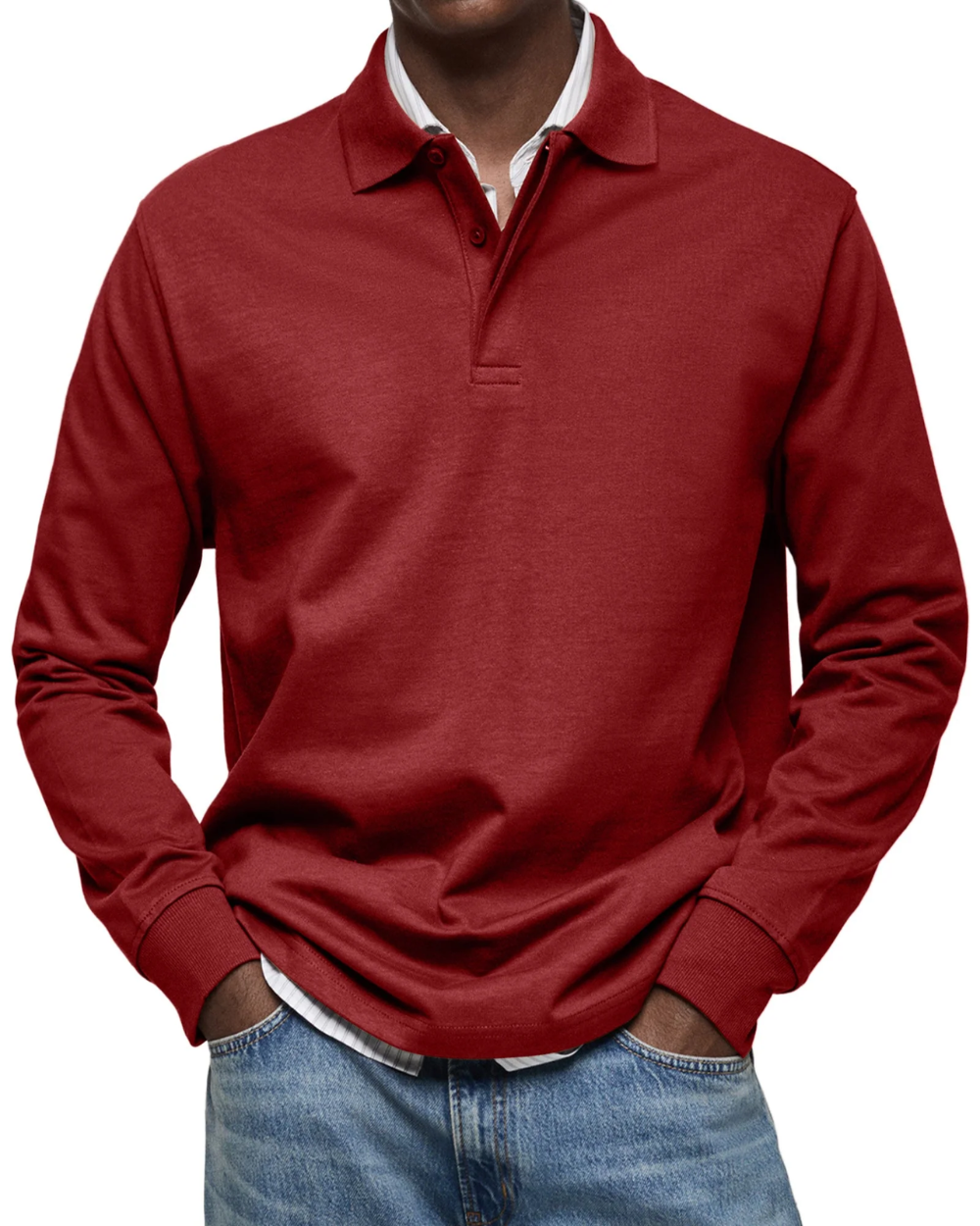 Stefan – Casual Polo Trui van Premium Katoenmix