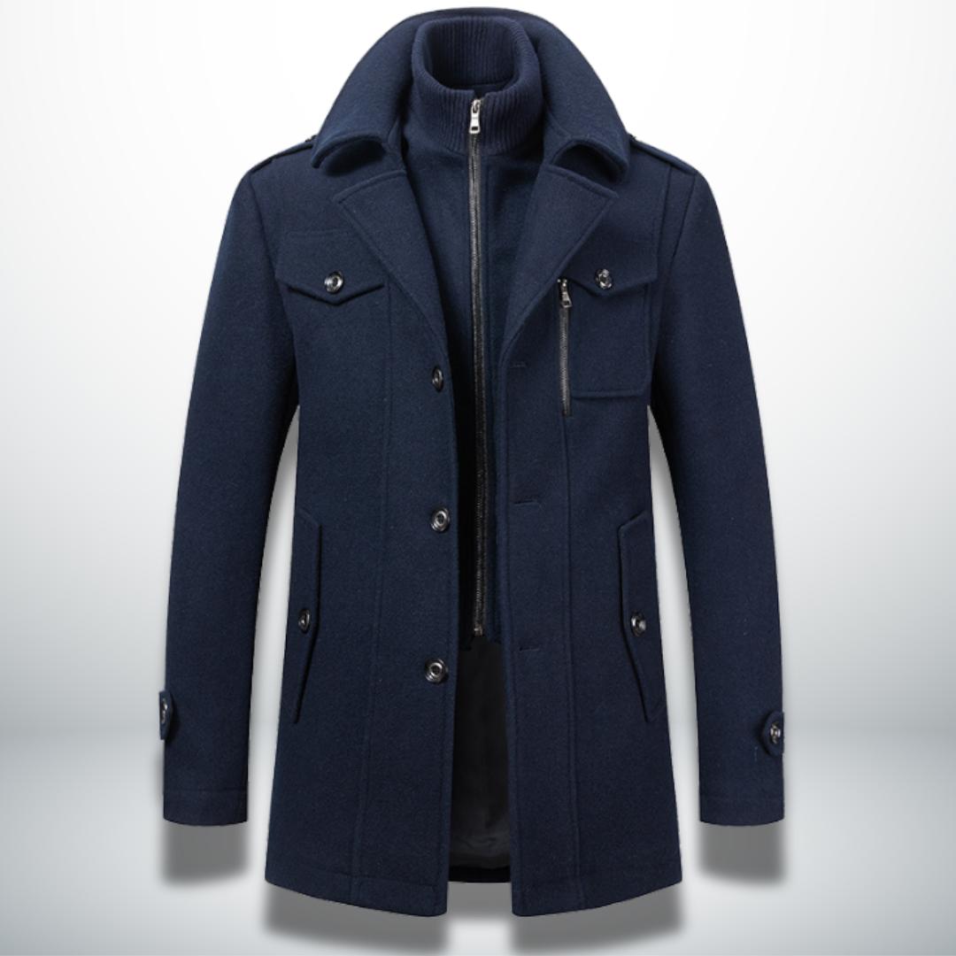 Angelo™ | Warme en Elegante Herenmantel