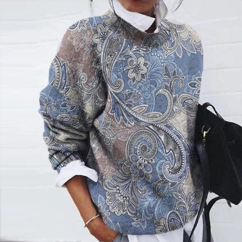Jasmijn | Gebreide Pullover met Print