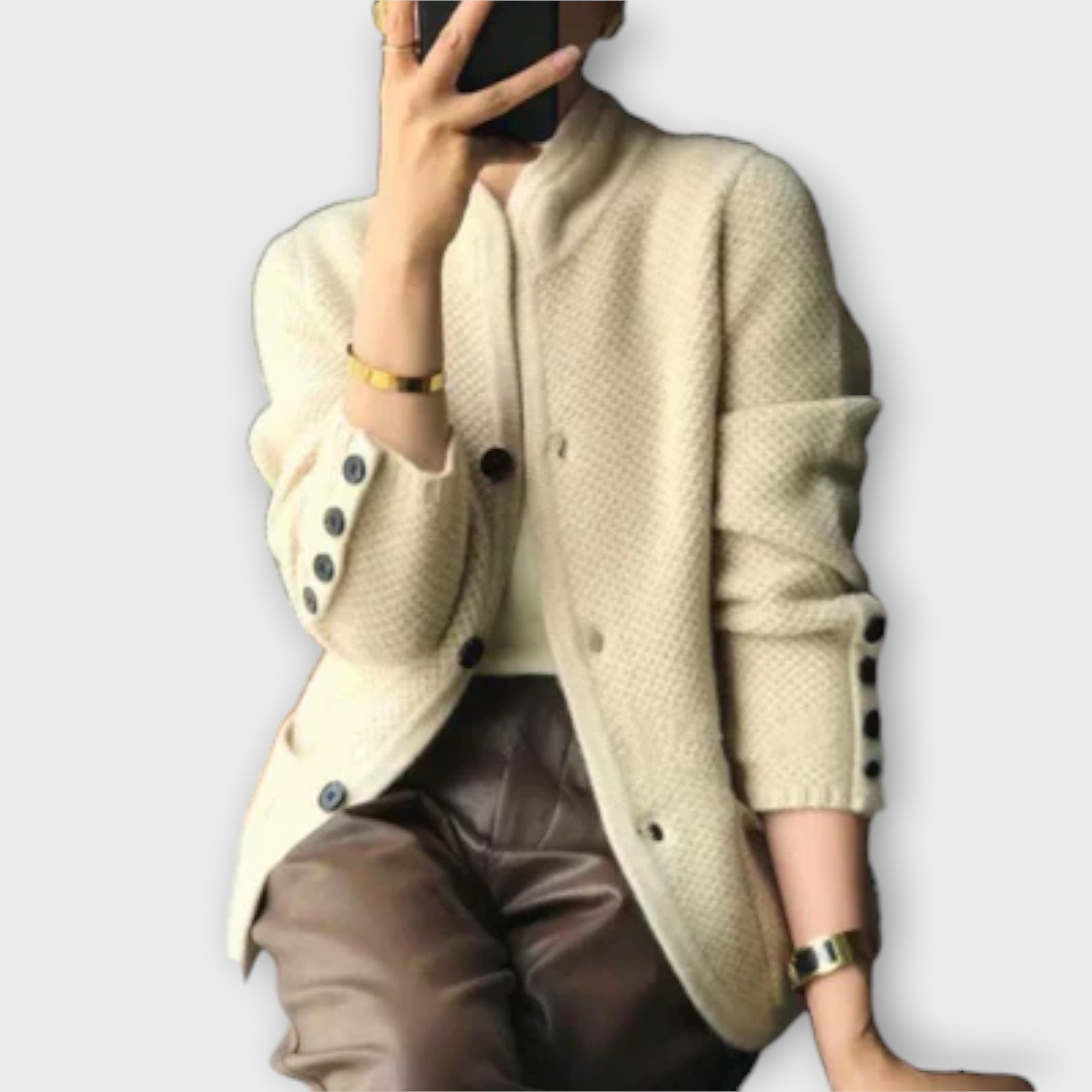 Alissa – Elegante en Comfortabele Herfstcardigan van Premium Wolmix