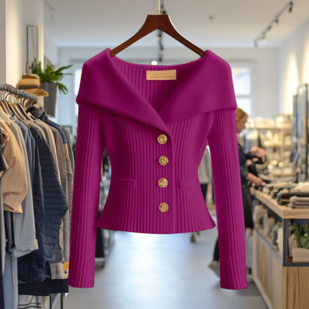 Felicity | Gouden Glans Cardigan