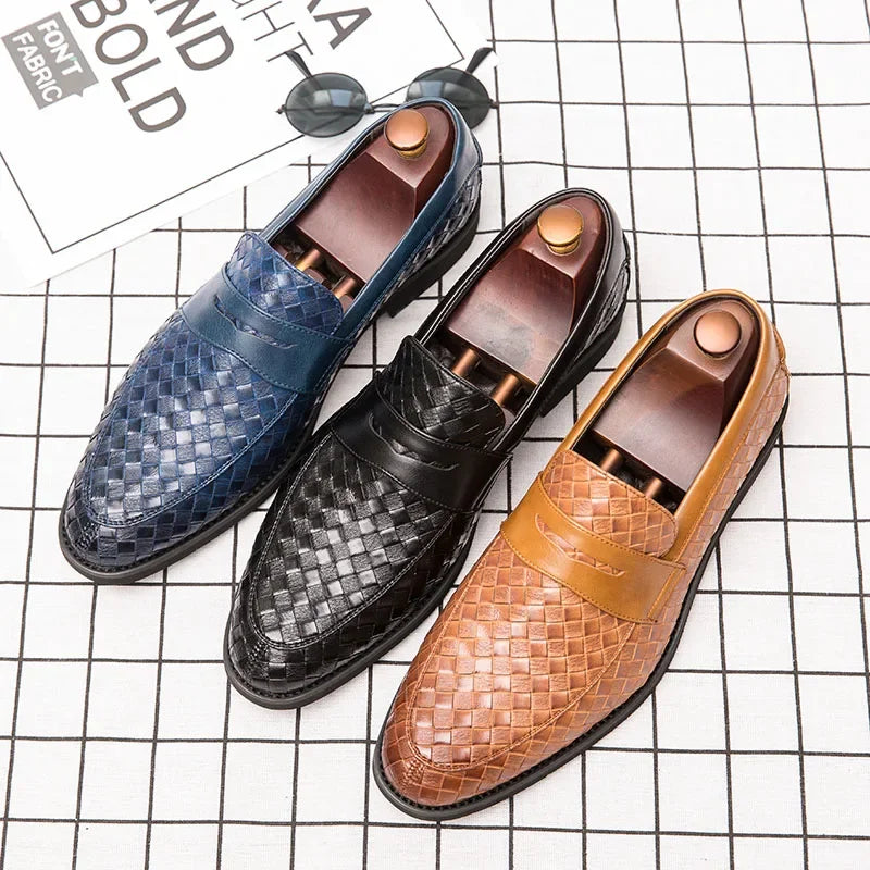 Victor – Verona Gevlochten Leren Loafer