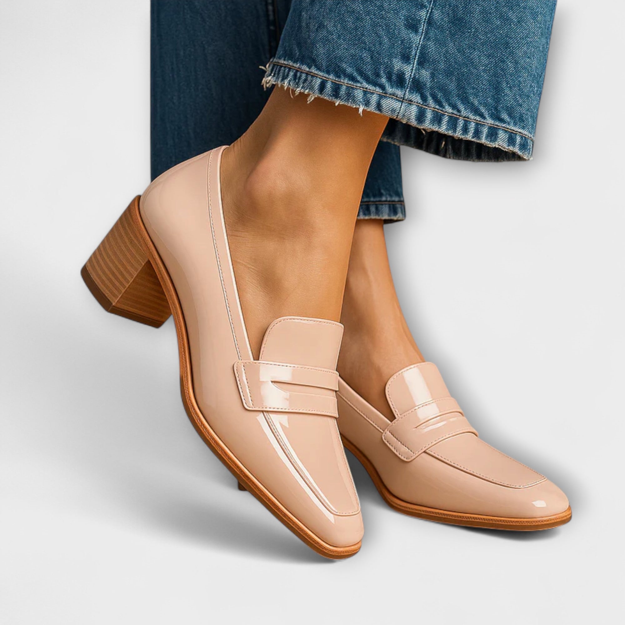 Elaine - Glanzende Mocasins