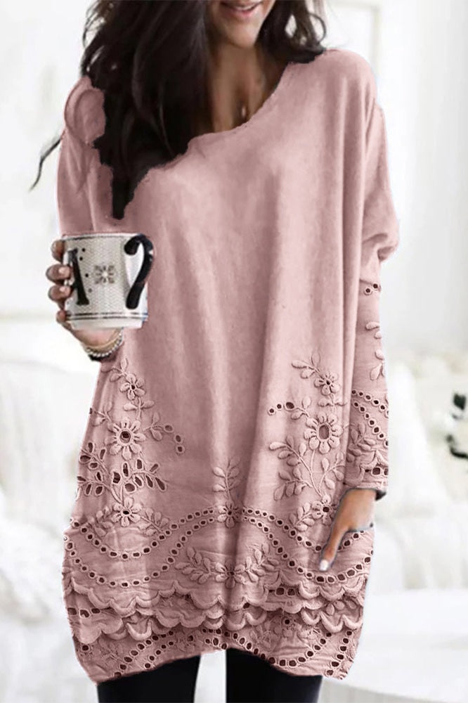 Lentevlaag | Elegante Tuniek met Bloemenprint