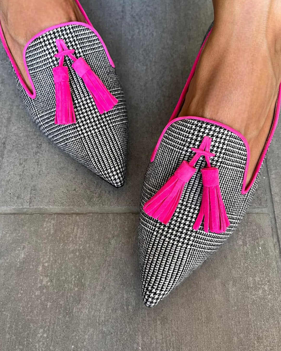 NADINE | Elegante puntige mocassins met comfortabele kwast