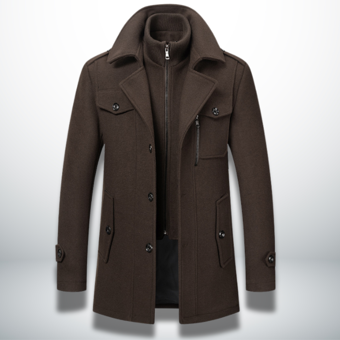 Angelo™ | Warme en Elegante Herenmantel