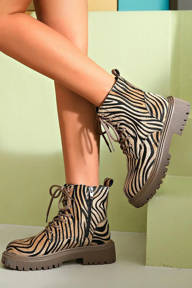 ZEBRA PRINT VETERSCHOENEN