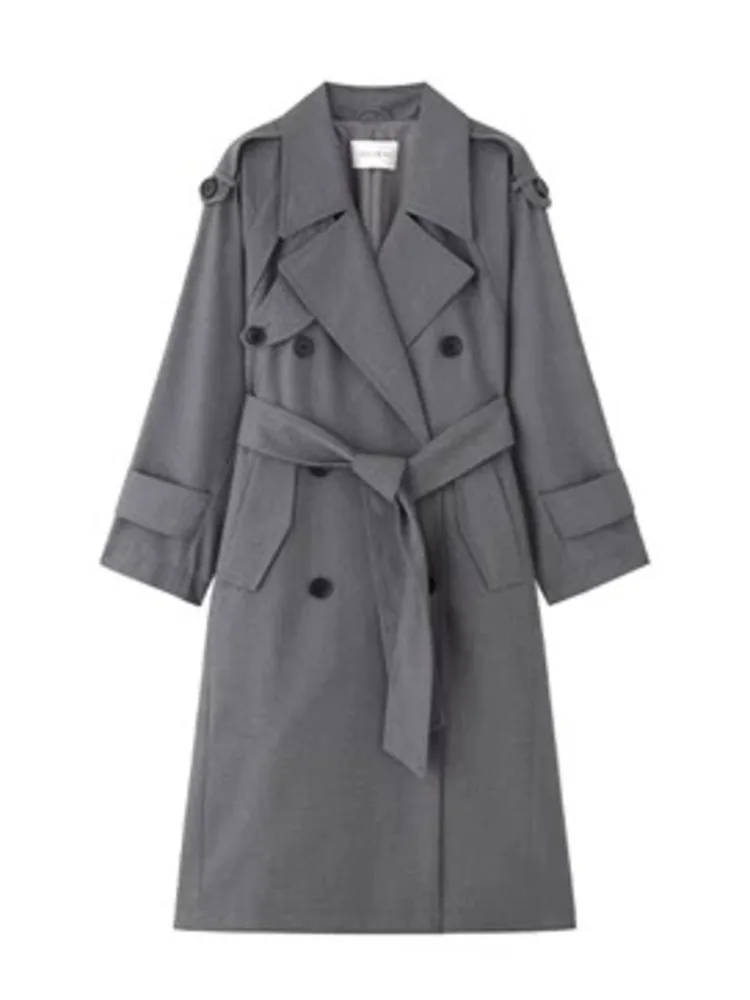 Tess | Oversized Khaki Trenchcoat