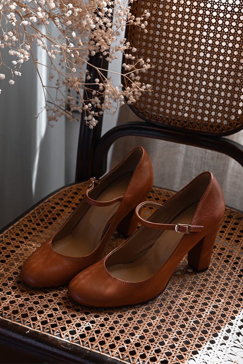 Brenda – Dagelijkse Herfstsandalen met Bandje en Lage Hak