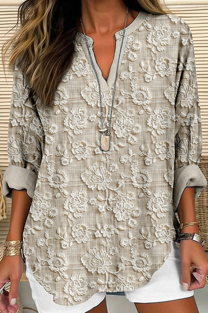 Desert Bloom | Elegante Bloemenblouse