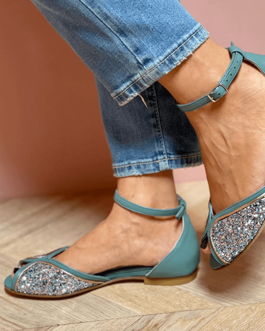 BRIGITTA | Elegante Glittersandalen voor Elke Gelegenheid