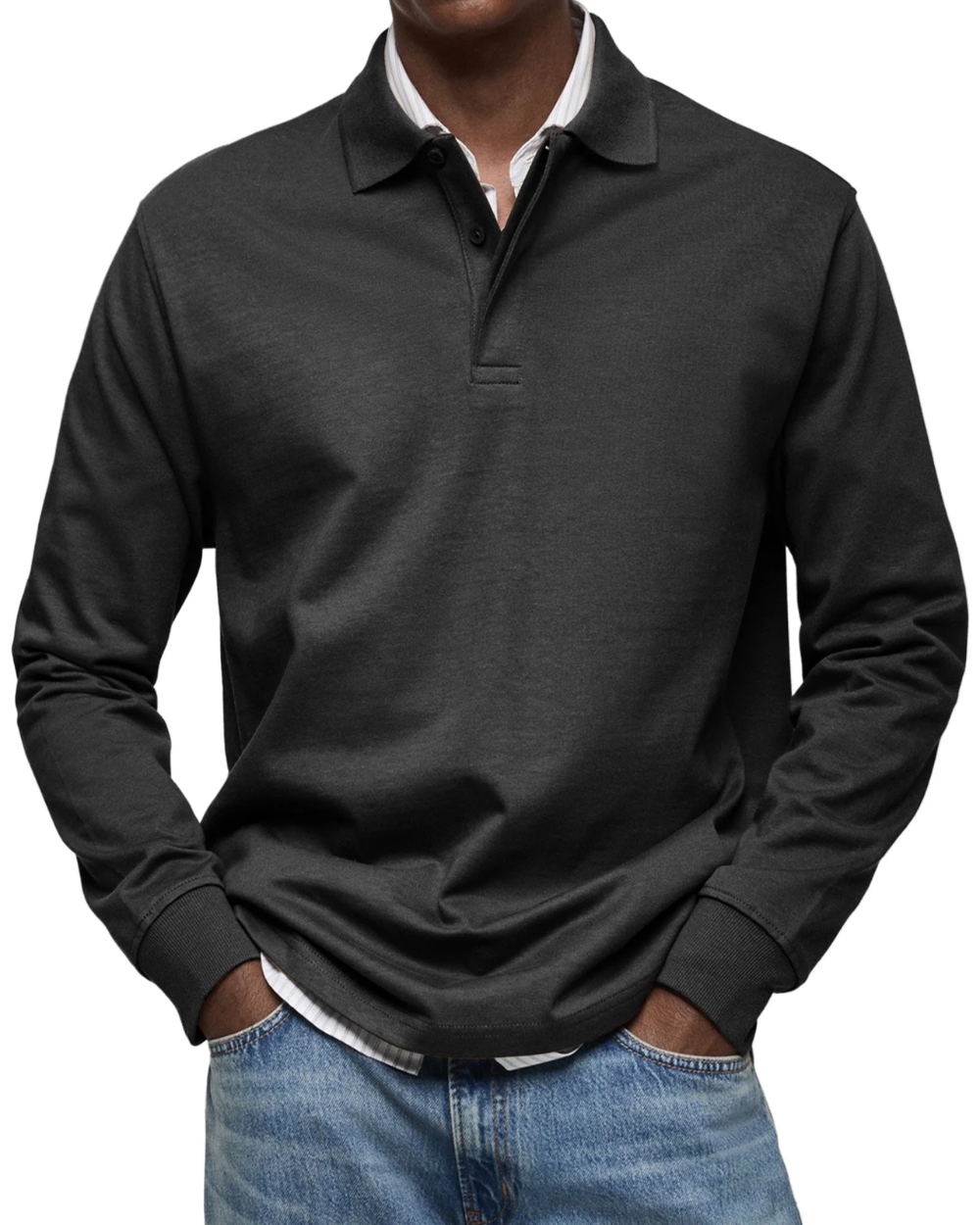 Stefan – Casual Polo Trui van Premium Katoenmix