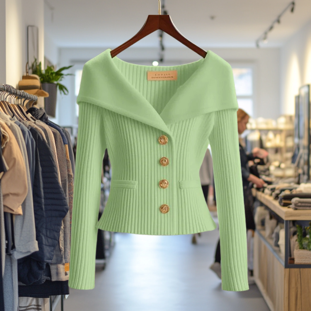 Felicity | Gouden Glans Cardigan