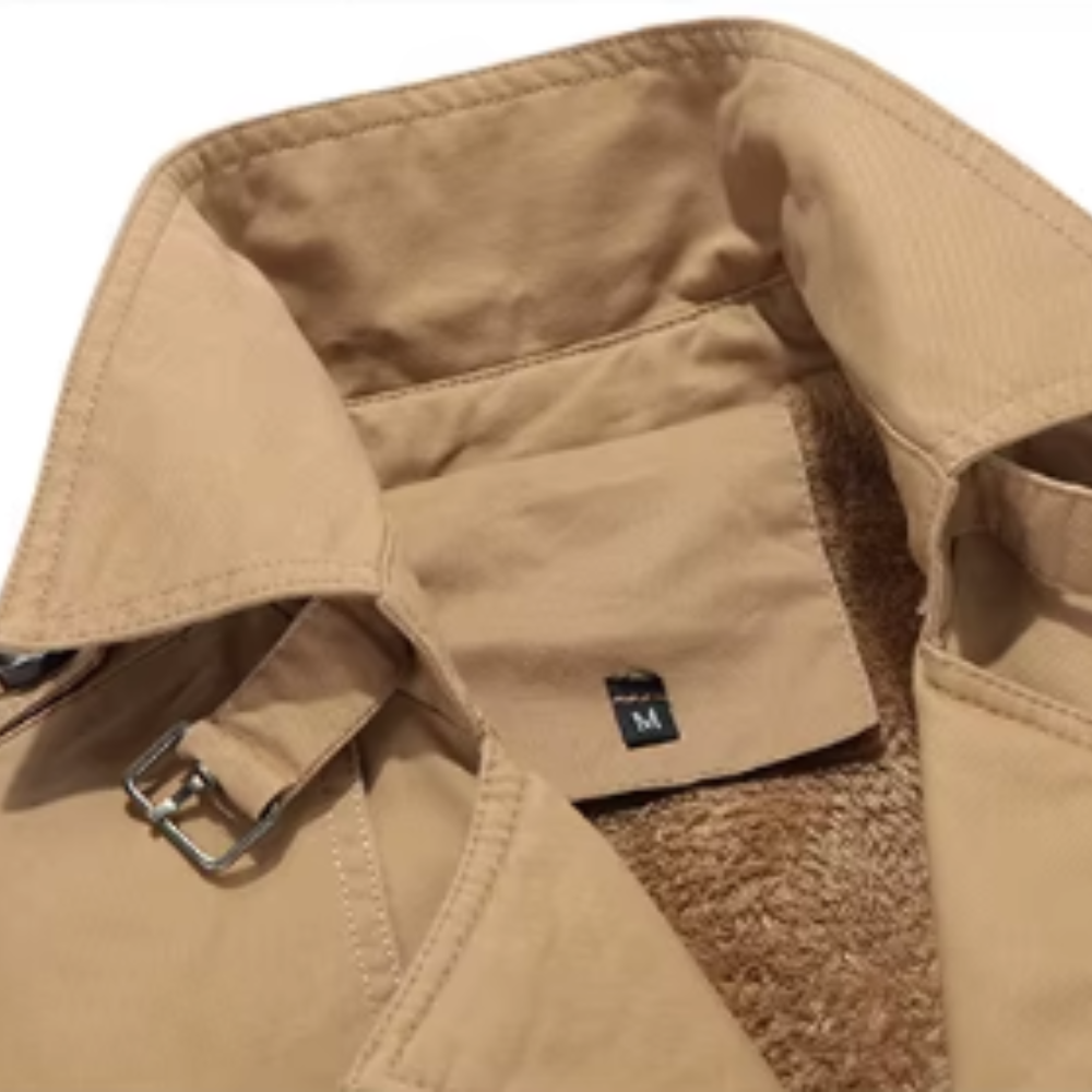 Bram | Elegante gewatteerde trenchcoat