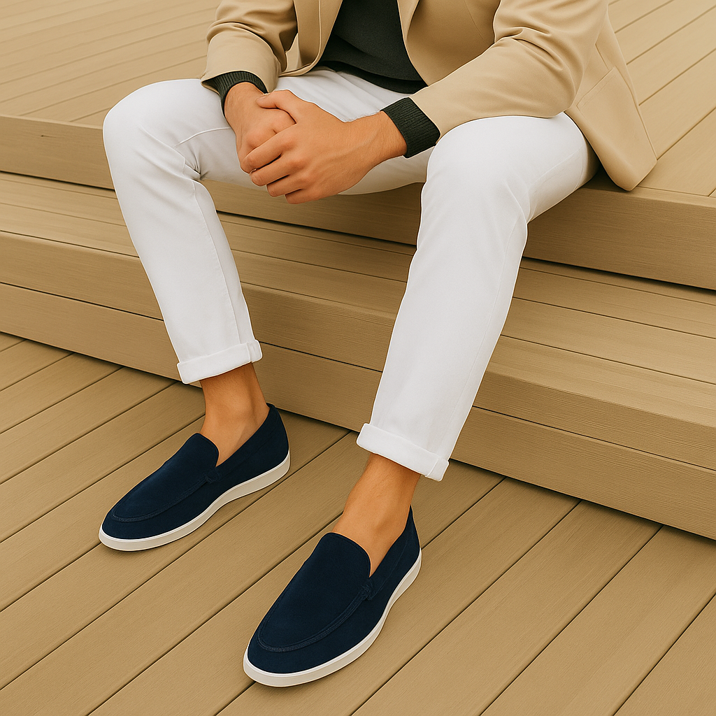 Brian | Elegante Suède loafers