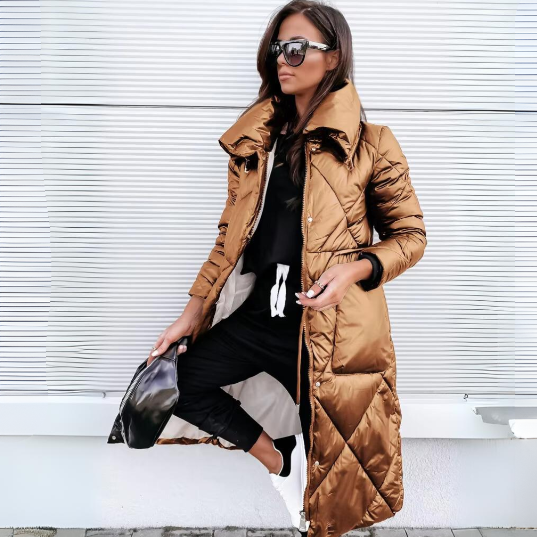 Charlene | Luxe Gequilted Lange Puffer