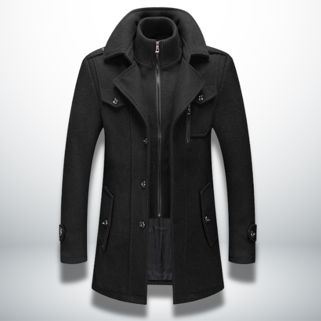 Angelo™ | Warme en Elegante Herenmantel