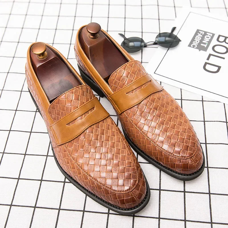 Victor – Verona Gevlochten Leren Loafer