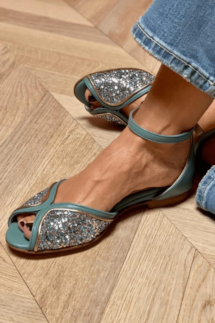 BRIGITTA | Elegante Glittersandalen voor Elke Gelegenheid
