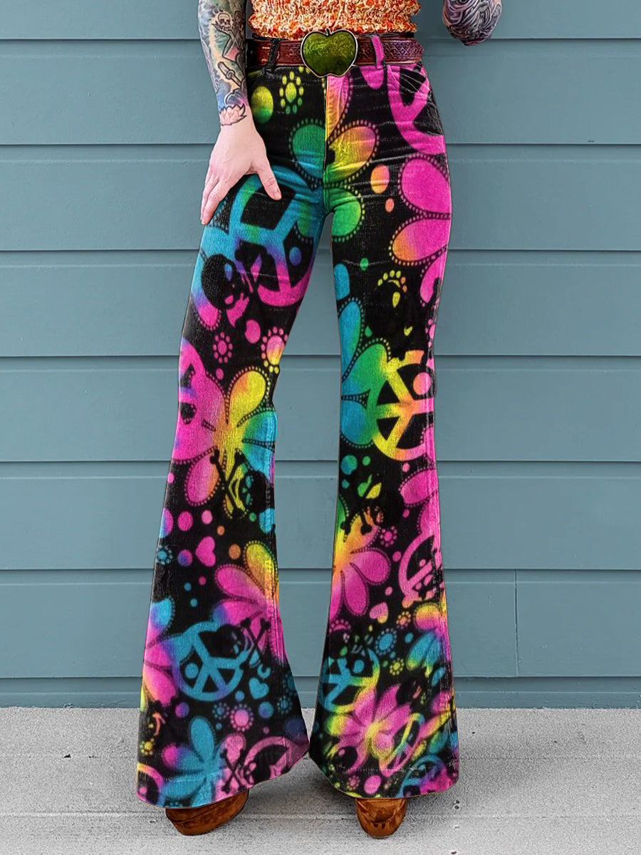Fioralda | Neon Vrede Flared Broek