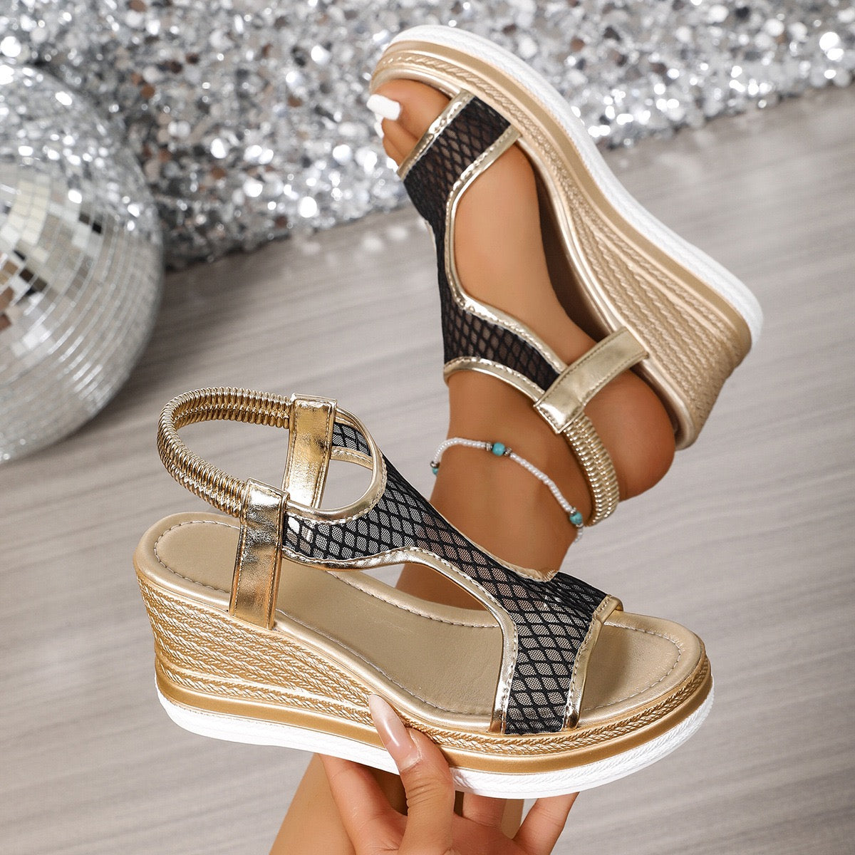 Énissa™ | Orthopedische Wedgesandalen