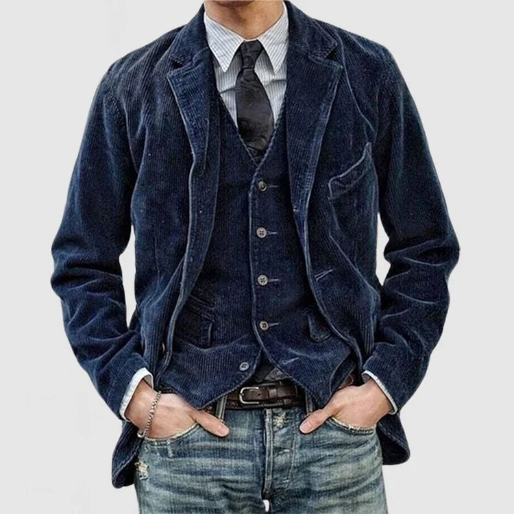 Francesco - Vintage corduroy jasje met capuchon
