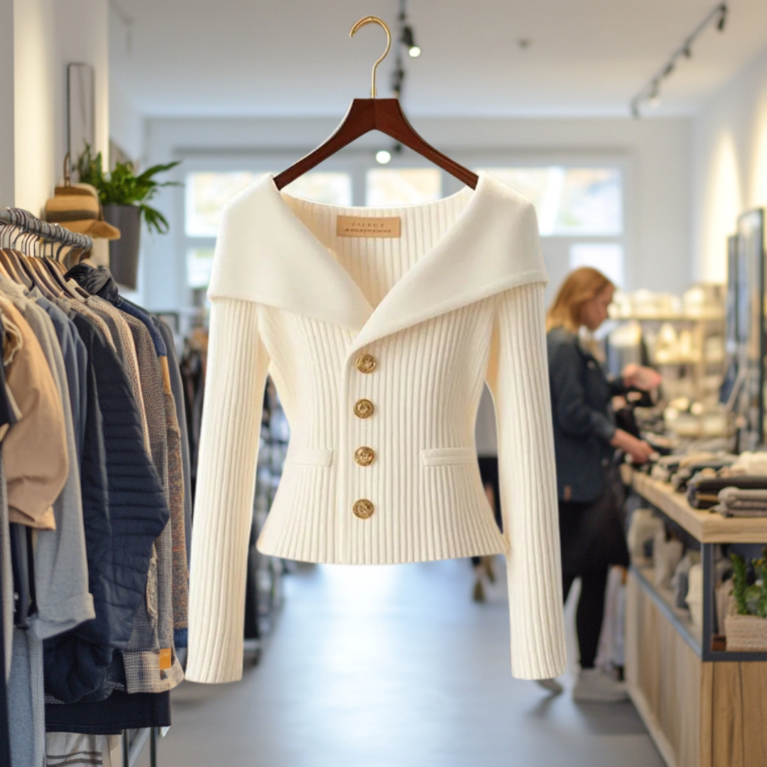 Felicity | Gouden Glans Cardigan