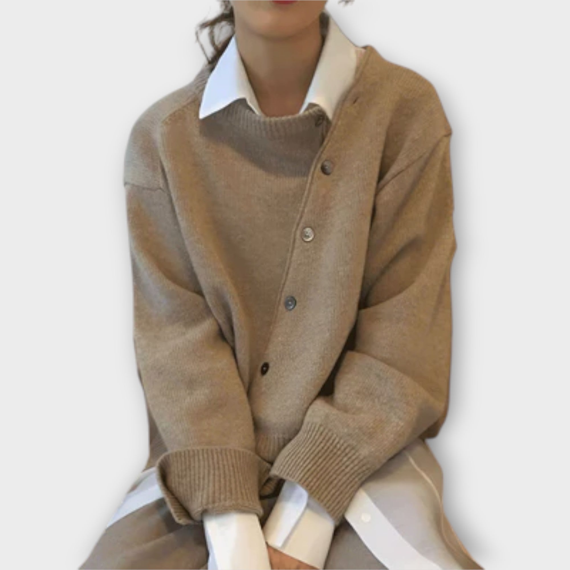 Cato – Casual Herfstcardigan van Premium Wolmix