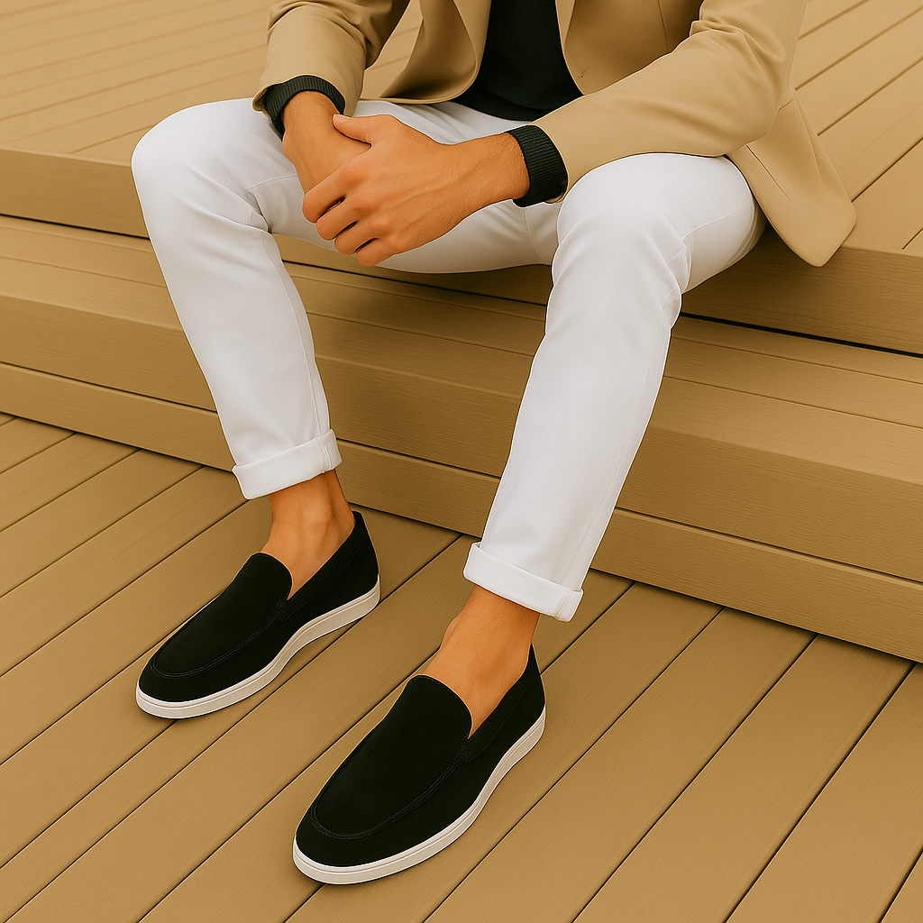 Brian | Elegante Suède loafers