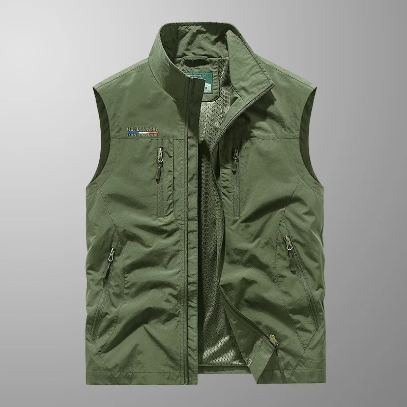 Hermann - Ademend cargo vest met meerdere zakken
