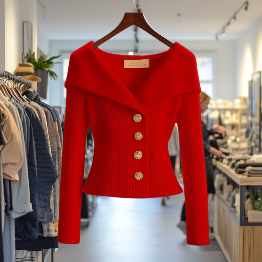 Felicity | Gouden Glans Cardigan