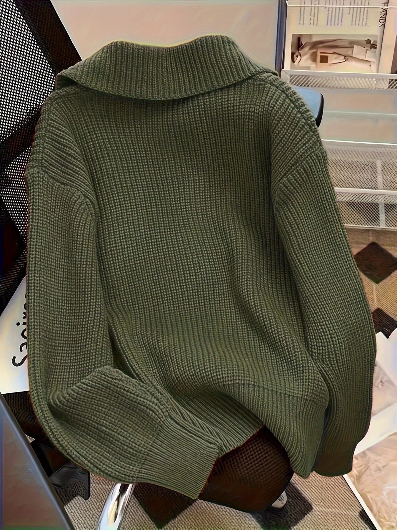 Hilde | Premium Gebreide Cardigan met Grote Knopen