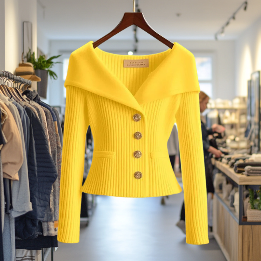 Felicity | Gouden Glans Cardigan