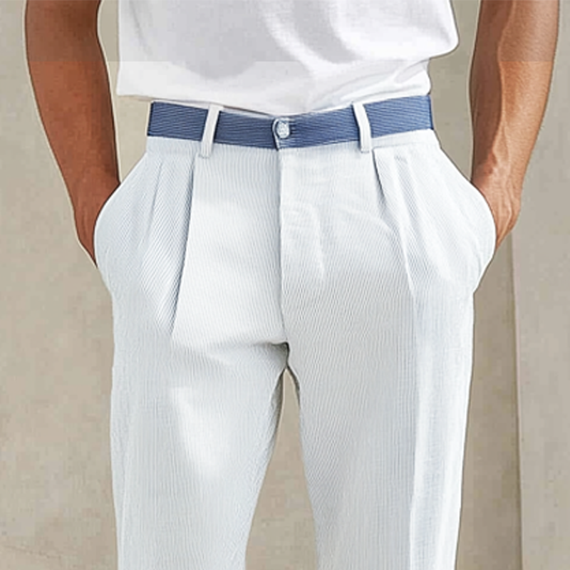 Daan | Klassieke Gestreepte Business Pantalon