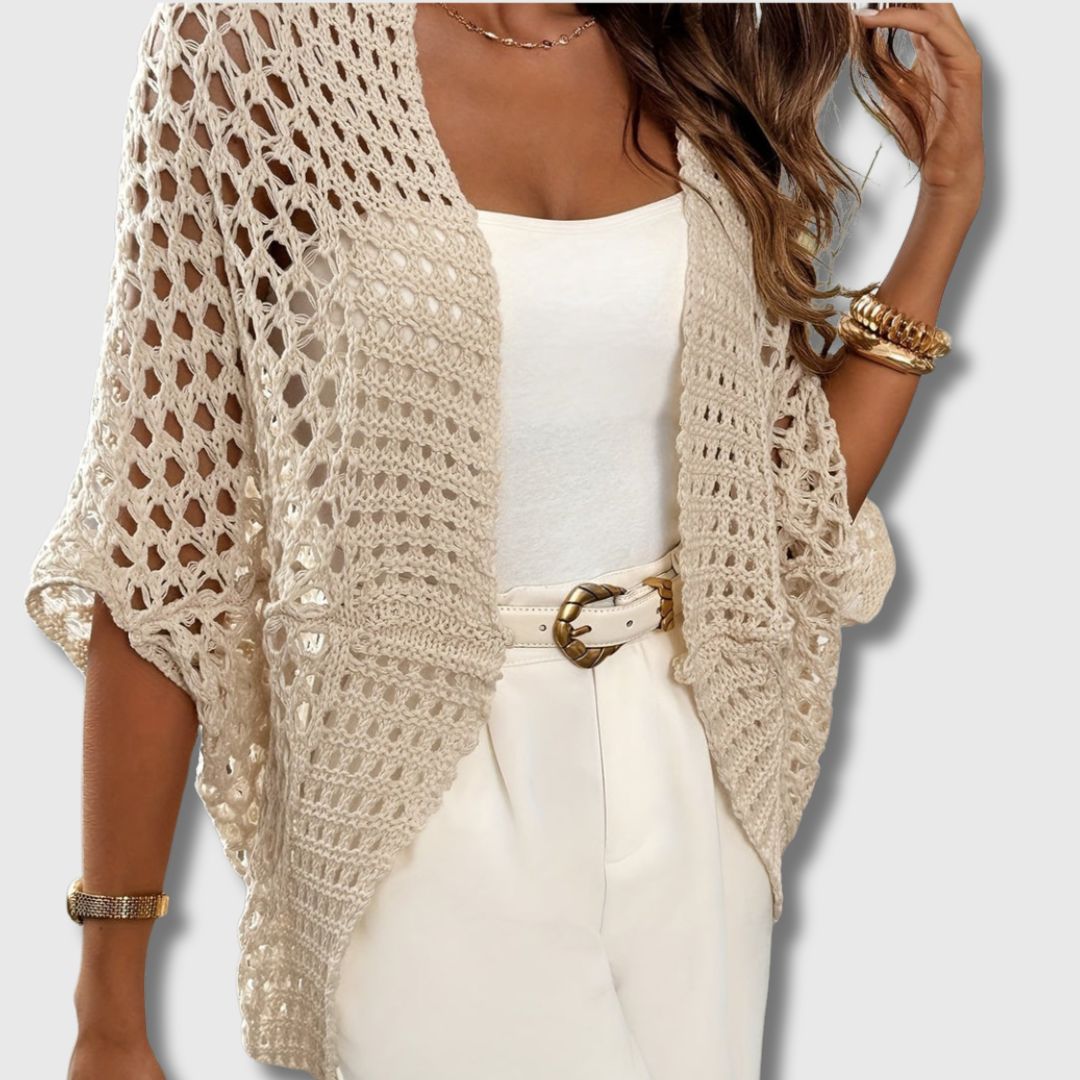 Amandine - Elegante gehaakte cardigan voor dames met een verfijnde look