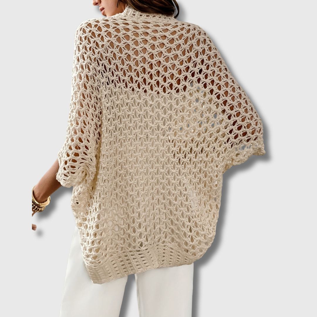 Amandine - Elegante gehaakte cardigan voor dames met een verfijnde look