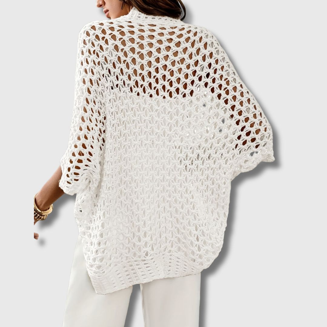 Amandine - Elegante gehaakte cardigan voor dames met een verfijnde look