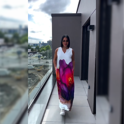 Orielle™ – Abstract artistieke jurk