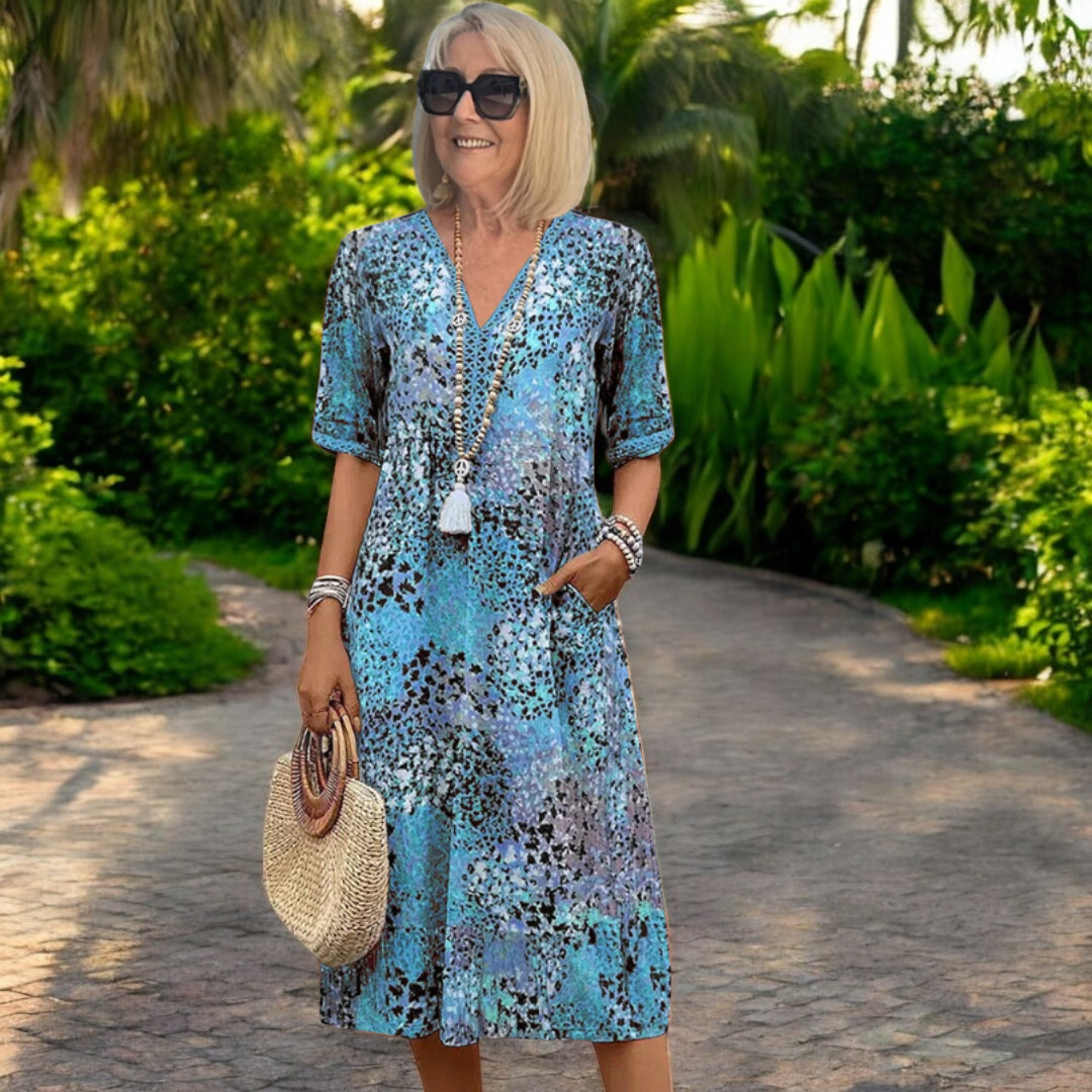 Lotte | Bohemian Jurk met Print