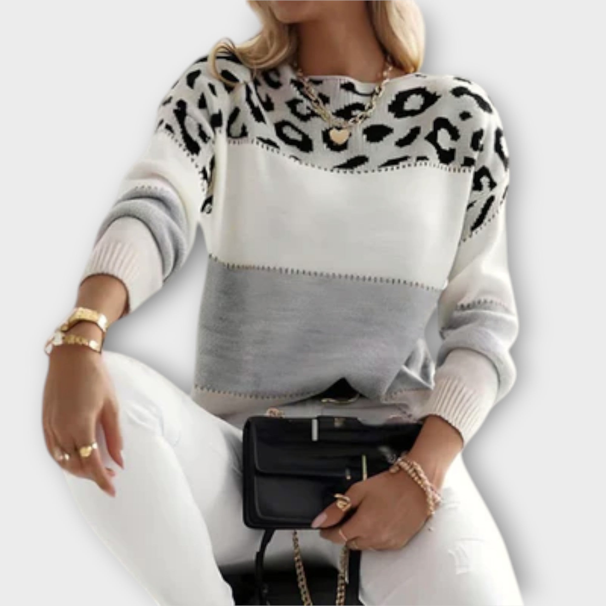 Stil&Co – Casual trui met luipaardprint