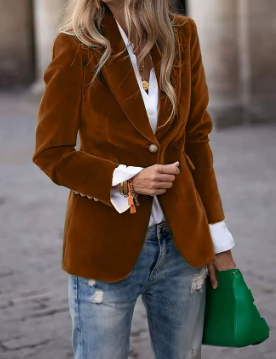 Francesca | Fluwelen Elegantie Blazer