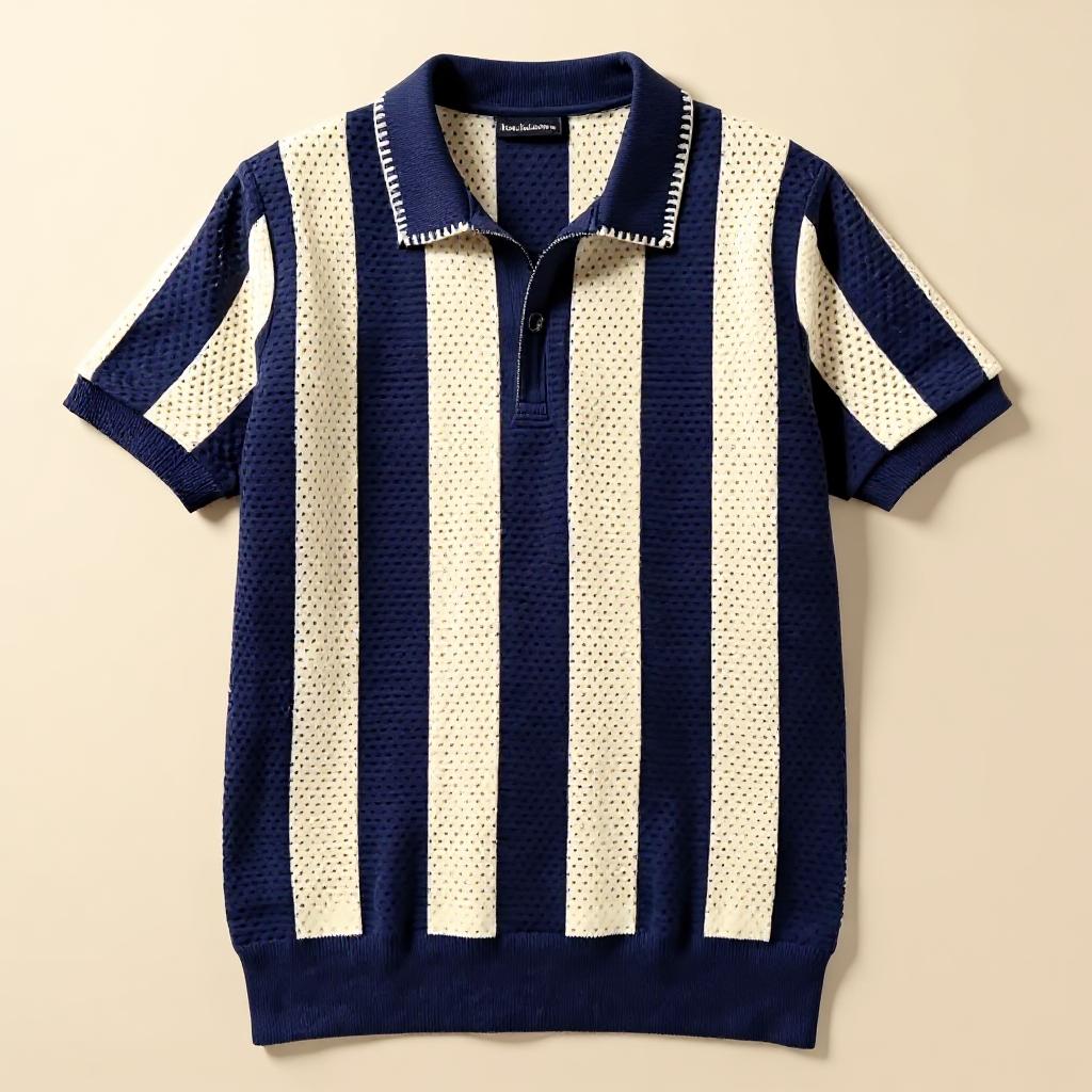 VALENTINO PIERO PERFORATED POLO