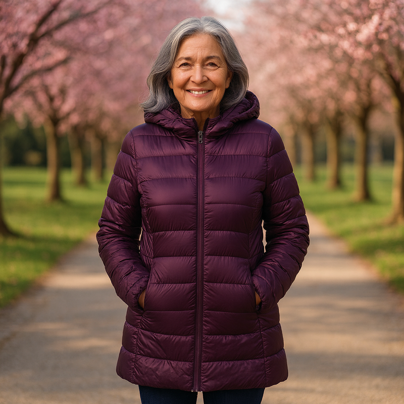 Astrid™ | Elegante Wijnrode Langjacke