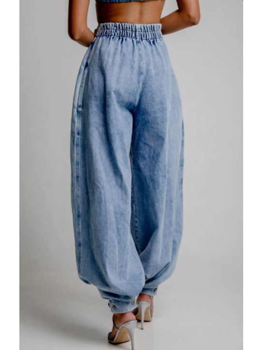 Una™ | Ballon hoge taille jeans