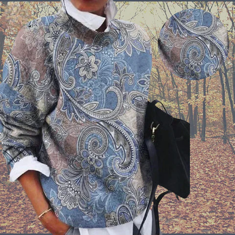Jasmijn | Gebreide Pullover met Print