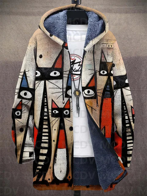Sebastiaan | Luxe Cardigan met Kunstzinnige Inspiratie